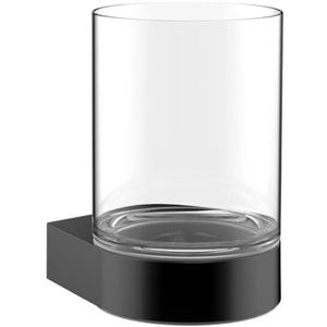 Emco Flow standaard van gesatineerd glas, zwart