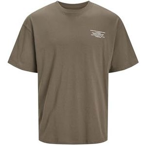 JACK & JONES Jjeriley Tee Crew Neck Sn Jeans voor heren, Taupe