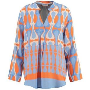 KEYLARGO Fusion damesblouse met V-hals, lichtblauw (1216), XS, lichtblauw (1216)