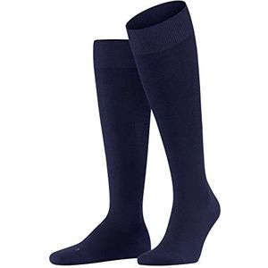 FALKE Lufthansa Travel & Comfort Energizing Wool sokken heren merinowol katoen zwart grijs meerdere kleuren compressiekousen compressie 14 - 16 mmHg op de enkel 1 paar, donkerblauw (6418)