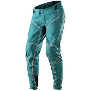 Troy Lee Designs, Unisex volwassenen mountainbike-broek, groen wit, 30