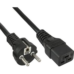 InLine Stroomkabel met C19 plug - 1 meter