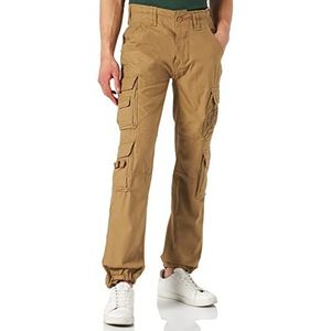 Brandit heren Flanellen broek Pure Slim Fit Trousers, Beige, S