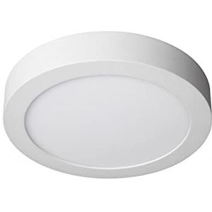 Jandei - Plafondlamp, 18 W led-downlight, oppervlak, rond (komt overeen met 140 W), matte witte rand van aluminium (1 stuk, neutraal wit 4200 K)