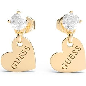 Guess Jewellery oorbellen hart to hart (JUBE01083JWRGT / JUBE01083JWRHT / JUBE01083JWYGT), Niet-edelmetalen, Geen edelsteen