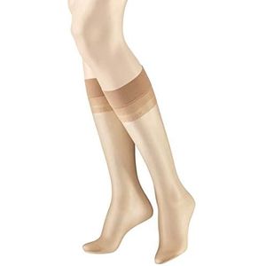 Hudson Light 8 kniekousen 15 DEN, beige (Brasil 0081), 39-42 dames, Beige