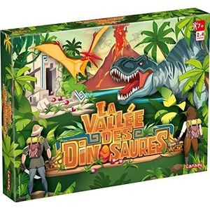 De vallei van de dinosaurussen – gezelschapsspel – strategie en avontuur met vrienden of familie – vanaf 7 jaar – 2 tot 4 spelers – Lansay