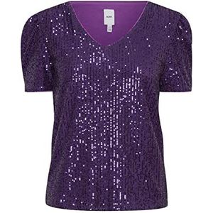 ICHI T-shirt dames, 193750/indigo violet, S, 193750/indigoviolet