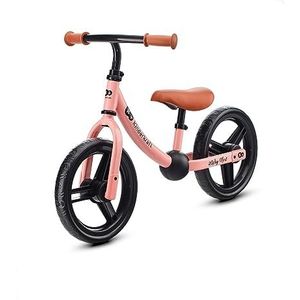 Kinderkraft 2WAY Next Loopfiets van metaal, fiets zonder pedaal, babyfiets, verstelbaar stuur, duurzaam, accessoires, vanaf 3 jaar tot 35 kg, roze