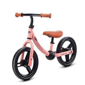 Kinderkraft 2WAY Next Loopfiets van metaal, fiets zonder pedaal, babyfiets, verstelbaar stuur, duurzaam, accessoires, vanaf 3 jaar tot 35 kg, roze