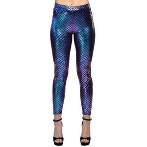 Boland 51030 zeemeermin stretch schubben legging L/XL, onderwaterwereld, themafeest, carnaval