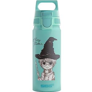 SIGG - WMB ONE Harry Potter aluminium drinkfles - geschikt voor koolzuurhoudende dranken - lekvrij - licht - BPA-vrij - klimaatneutraal gecertificeerd - blauw - 0,6 liter