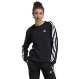 Adidas Essentials 3-Stripes Fleece Trainingspak voor dames en volwassenen, Zwart/Wit