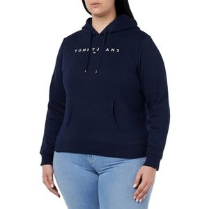 Tommy Jeans Tjw Reg Linear Dw0dw17324 Hoodie Dames, Donker Navy Blauw