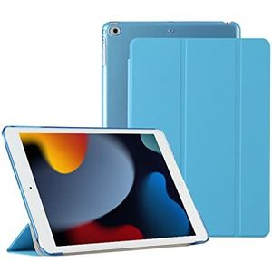 HUEZOE iPad 9,7 inch hoes 2018/2017 ultra dunne PU lederen beschermhoes met standaard functie voor iPad 9,7 inch iPad 6e generatie, 5e generatie, lichtblauw