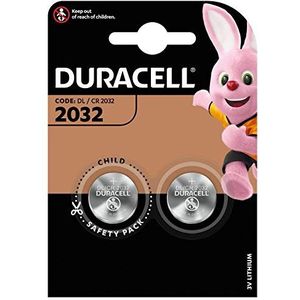 Duracell Specialty 2032 Lithium knoopcelbatterij 3 V (CR2032/DL2032) voor gebruik in sleutelringen, weegschalen, draagbare apparaten en medische apparaten, set van 2.