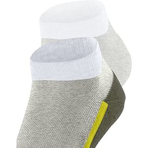 Esprit Sporty mesh-sokken voor heren, biologisch katoen, wit, zwart, meer kleuren, modieuze sieraden, gestreept, lage snit, ideaal voor de zomer, 2 paar, grijs (Storm Grey 3820)