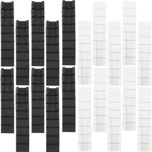 Set van 20 nivelleringswiggen van kunststof voor meubels, bedden, toiletten, meubels, bed, huisverbetering, doe-het-zelf, 50 x 10 x 2 (1312)