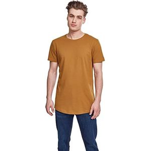 Urban Classics getailleerd Lange T-shirt voor heren (1 stuk), Walnoot