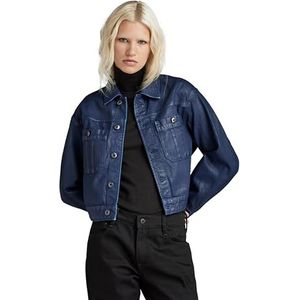 G-STAR RAW Veste utilitaire cropped pour femme, Bleu (luna blue cobler D24082-D436-G275), M