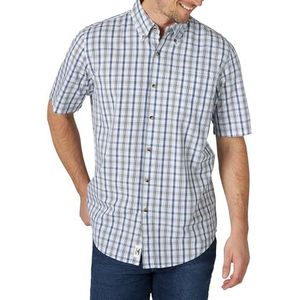 Wrangler Herenhemd, blauw/geruit, 3XL, Blauw/Vierkanten