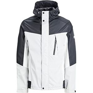 Jack & Jones Jcologan Light Jacket Sn Jacket heren, zwart/detail: hoog/witte blokkering