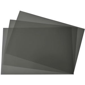 Set van 3 vellen lineaire gepolariseerde folie, niet-klevend, voor educatieve en fysieke verlichting, 21 x 15 cm