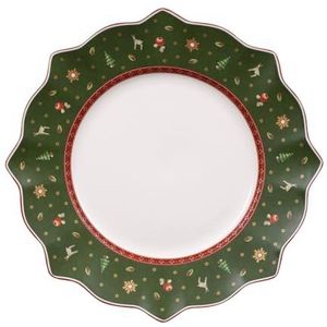 Villeroy & Boch Toy's Delight Plat bord, groen, 29 cm, premium porselein