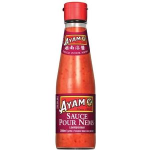 AYAM Saus voor Nems, saus op basis van visextracten, hoge kwaliteit, authentieke smaken uit Azië, koken thuis, gezonde voeding, glutenvrij, zonder conserveringsmiddelen, 200 ml