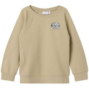 NAME IT Sweatshirt voor jongens, losse pasvorm, Ierse crème