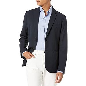 Armani Exchange Casual gestructureerde blazer voor heren, Navy Blauw
