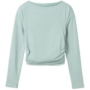 TOM TAILOR 1044181 T-shirt met lange mouwen voor meisjes, 10884 - rookgroen