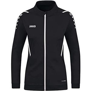 JAKO Challenge Challenge polyester jas voor dames, zwart/wit