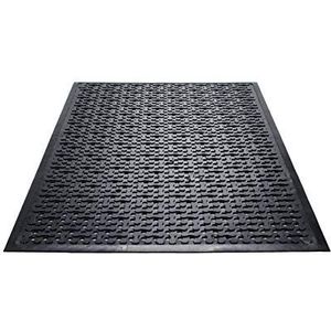 EnviroMats 24030505SCR Ecoguard Le tapijt, Triple Flex Scrape, 0,85 m x 1,170 m, zwart