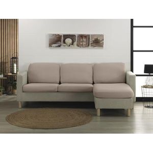 Estoralis Sumatra Zit- en rugleuning voor bank, bi-elastische stof, C/07, taupe, maat L (tussen 50-85 cm x 95-130 cm en hoogte van 10-20 cm