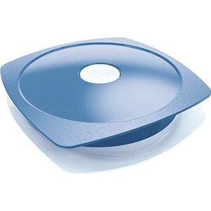 Maped Picnik Borden voor volwassenen met waterdicht deksel, geschikt voor magnetron en vaatwasser, van BPA-vrij kunststof, 900 ml, blauw