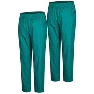 MISEMIYA - 2-delige set - Unisex sanitaire broek - uniform medisch uniform - werkbroek - Ref. 8312 x 2 stuks, groen 21, M, groen 21