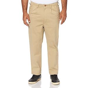 Wrangler Casey Jones Geplooide Chino broek voor heren, zadel