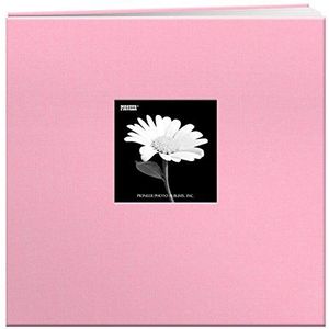 Pioneer MB-10CBFB Scrapbook-album met stoffen frame voor baby's, roze, 30,5 x 30,5 cm