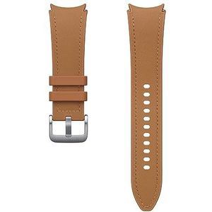 Samsung Hybrid Eco-Leather Band (M/L) Kunstleren armband voor Galaxy Watch4 | Watch5 | Watch6 Series, Camel