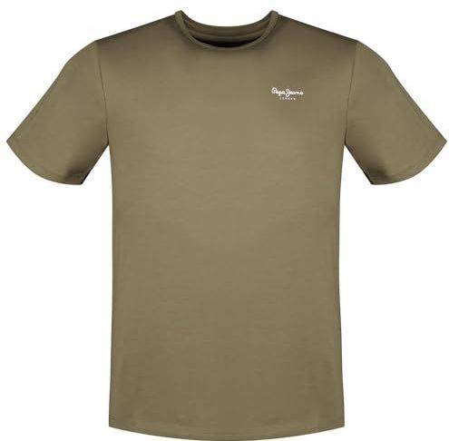 Pepe Jeans Original Basic 3n T-shirt voor heren (1 stuk), Groen (Stone Green), M