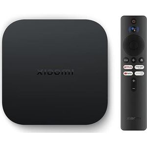 NK Mi TV Box S 2nd Gen speler 4K Ultra HD Streaming Bluetooth, HDR, WLAN, Google Assistant met Chromecast, Android compatibel, 8 GB zoekbesturing