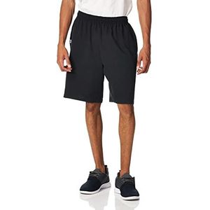 Russell Athletic Heren Baseline Shorts met katoenen zakken, zwart, 4XL, zwart.