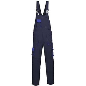 Portwest TX 12 tXL Guardapolvos tekst met contrasterende kleuren en bandjes in marineblauw, T, XL