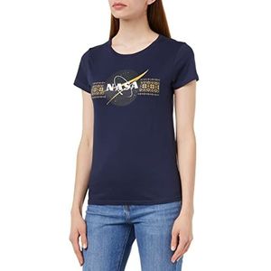 Nasa T-shirt dames, marineblauw, M, Marine.