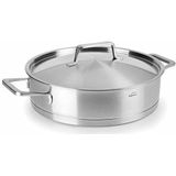 Lacor Foodie Lage Kookpan met Deksel - Rvs - 28cm - 4L