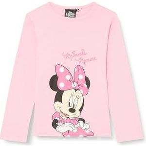 Disney T-shirt pour fille MIN23-2893 S2-8A - Rose, rose, 8 ans