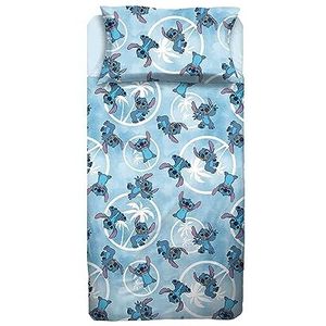 Stitch Bedlaken, laken, laken, kussensloop, blauw, Disney, 100% katoen, officieel product