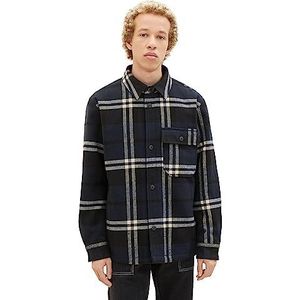 TOM TAILOR Denim 1037494 Herenjas, 32667 - Black Navy White Check