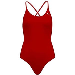 PUMA Puma Swim Crossback badpak voor dames, eendelig badpak, Rood